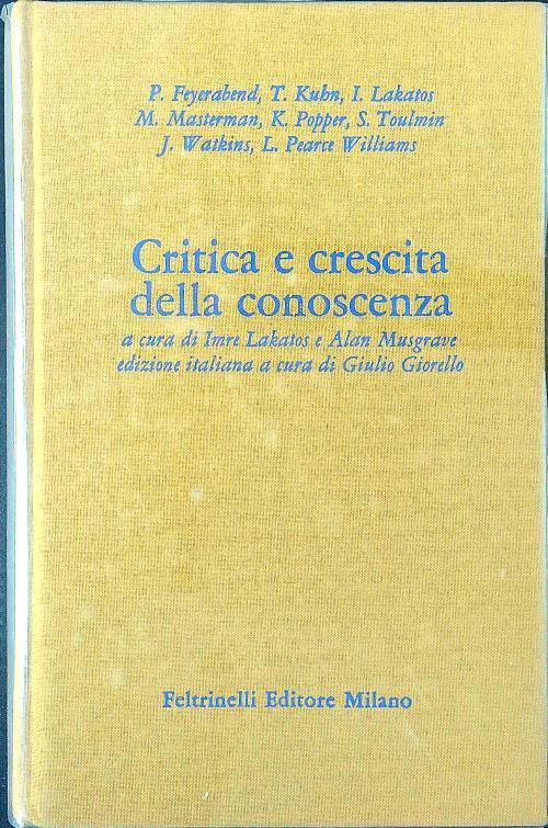 Critica e crescita della conoscenza