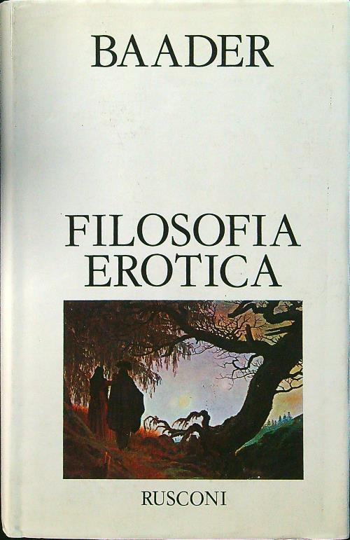 Filosofia erotica - Baader - copertina