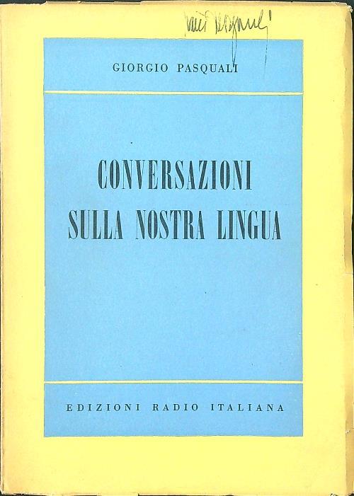 Conversazioni sulla nostra lingua