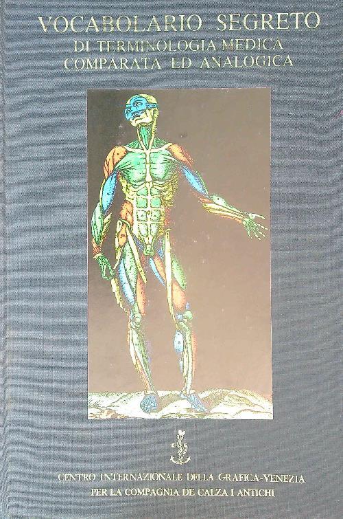 Vocabolario segreto di terminologia medica comparata ed analogica - copertina