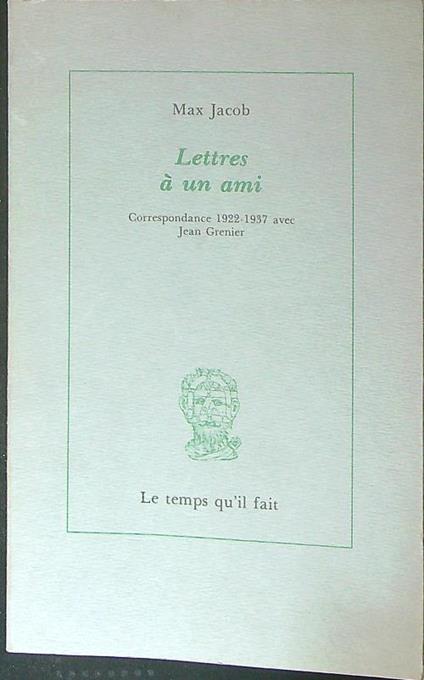 Lettres à un ami - Max Jacob - copertina