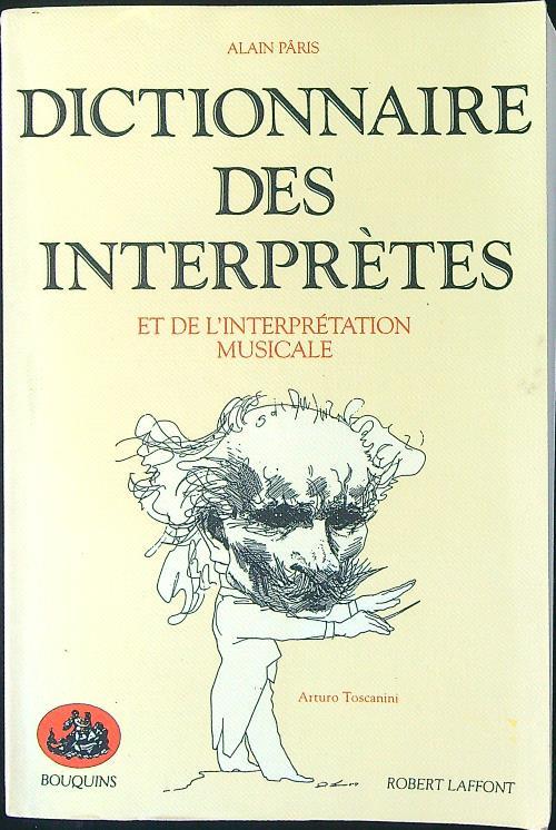Dictionnaire des interpretes - Alain Paris - copertina