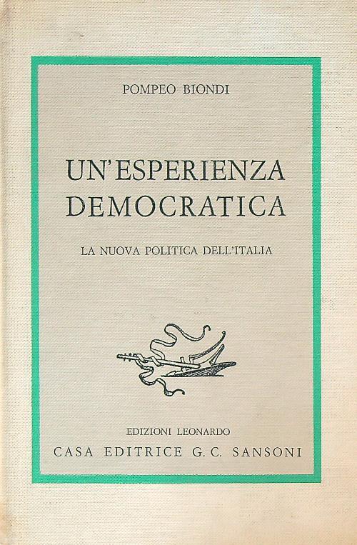 Un' esperienza democratica