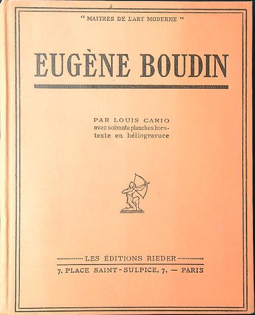 Eugene Boudin - Louis Cario - copertina