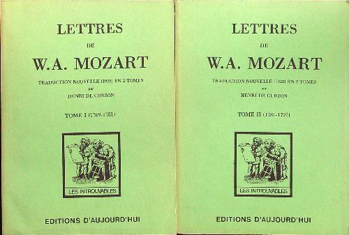 Lettres de W.A. Mozart 2vv