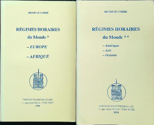 Regimes horaires du monde 2vv