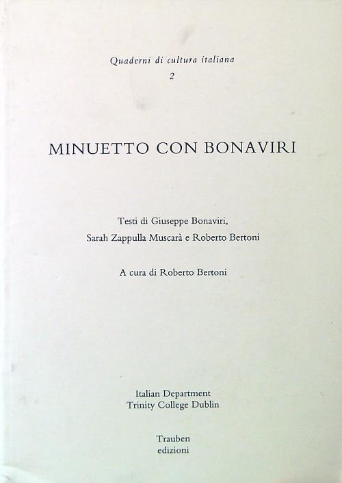 Minuetto con Bonaviri
