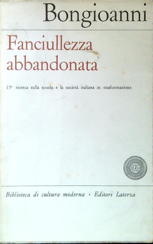 Fanciullezza abbandonata - Fausto M. Bongioanni - copertina