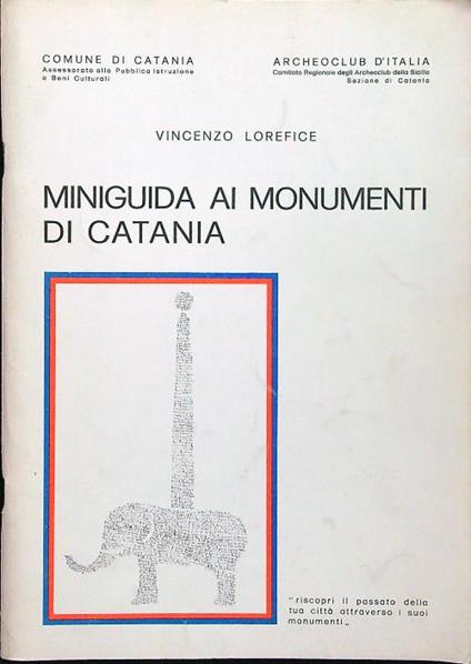 Miniguida ai monumenti di Catania - Vincenzo Lorefice - copertina