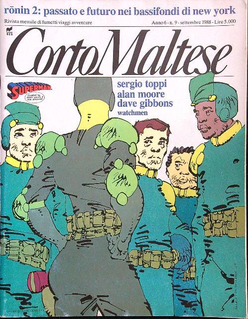 Corto Maltese n.9 settembre 1988 - copertina