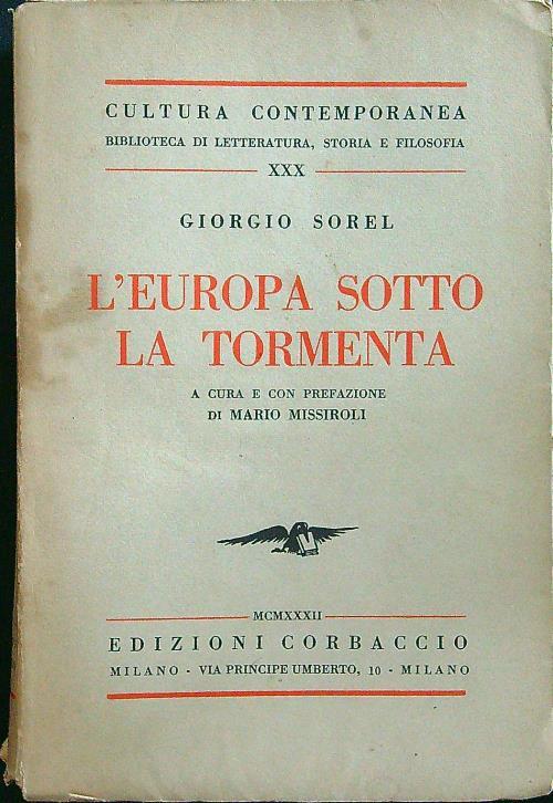 L' Europa sotto la tormenta