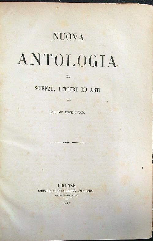 Nuova antologia di scienze, lettere ed arti vol.10