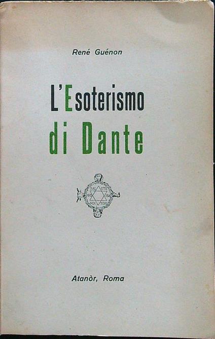 L' esoterismo di Dante - Renè Guenon - copertina