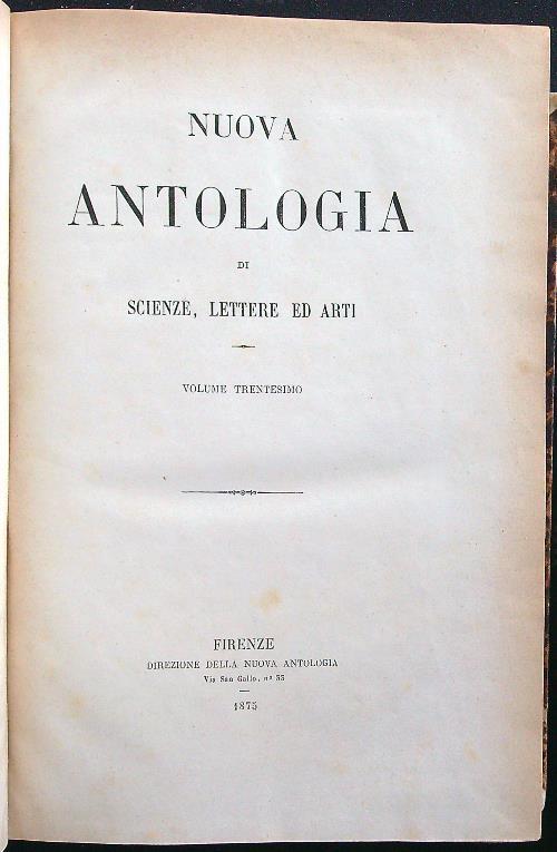 Nuova antologia di scienze, lettere ed arti vol.30