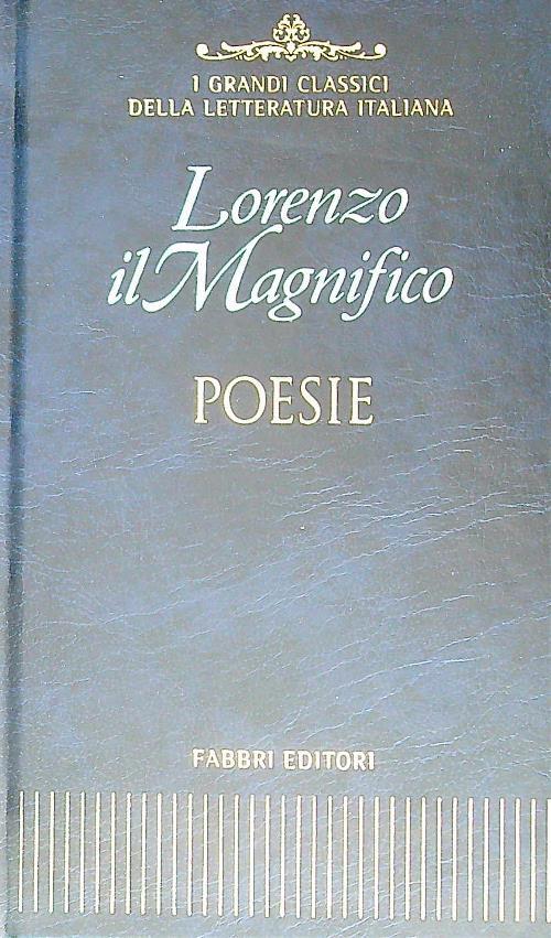 Poesie - Lorenzo il Magnifico - copertina