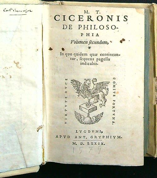 De philosophia volumen secundum