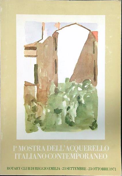 I mostra dell'acquerello italiano contemporaneo - copertina