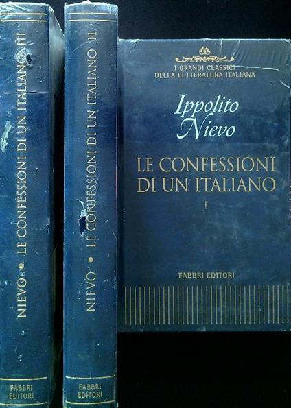 Le confessioni di un italiano. 3 Volumi - Ippolito Nievo - copertina