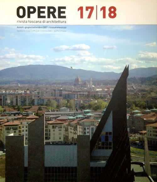 Opere 17/18, Giugno Settembre 2007 - copertina