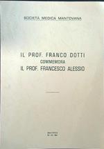 Il prof. Franco Dotti commemora il prof. Francesco Alessio