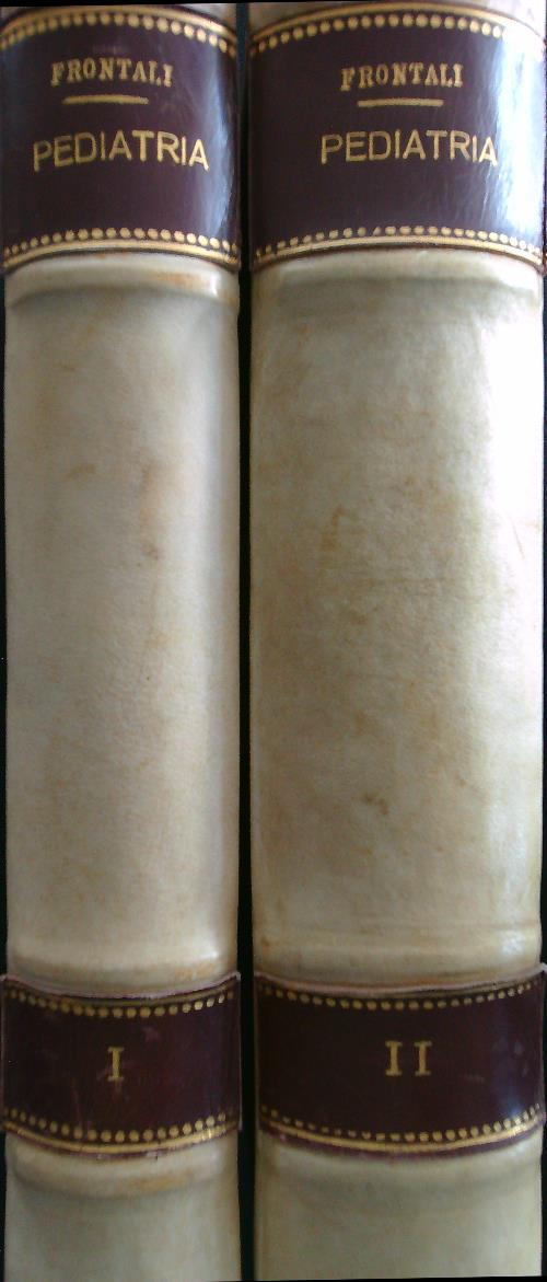 Manuale di pediatria 2vv - Gino Frontali - copertina
