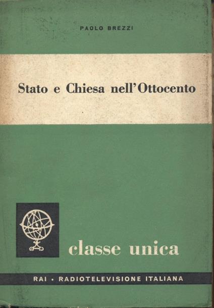 Stato e Chiesa nell'Ottocento - Paolo Brezzi - copertina