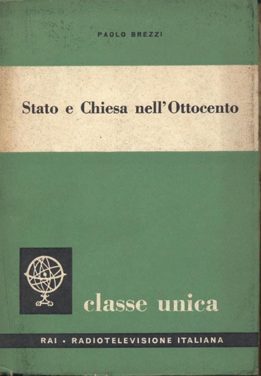 Stato e Chiesa nell'Ottocento - Paolo Brezzi - copertina