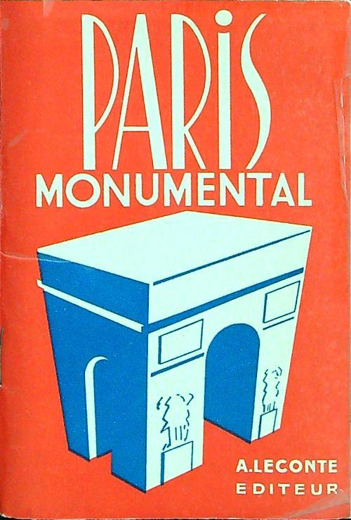 Paris monumental - copertina