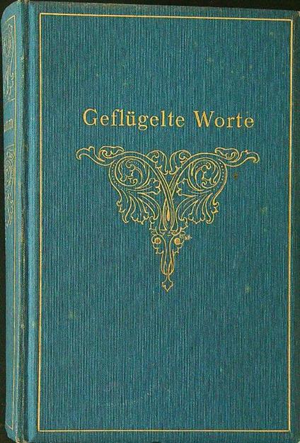 Geflugelte Worte - Georg Buchmann - copertina