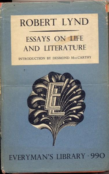 Essays on life and Literature - Robert Lynd - copertina