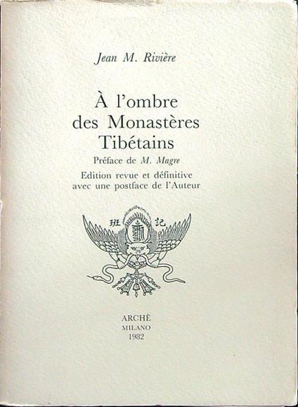 A l'ombre des monasteres tibetains - Jean M. Riviere - copertina