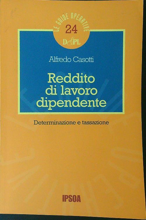 Reddito di lavoro indipendente