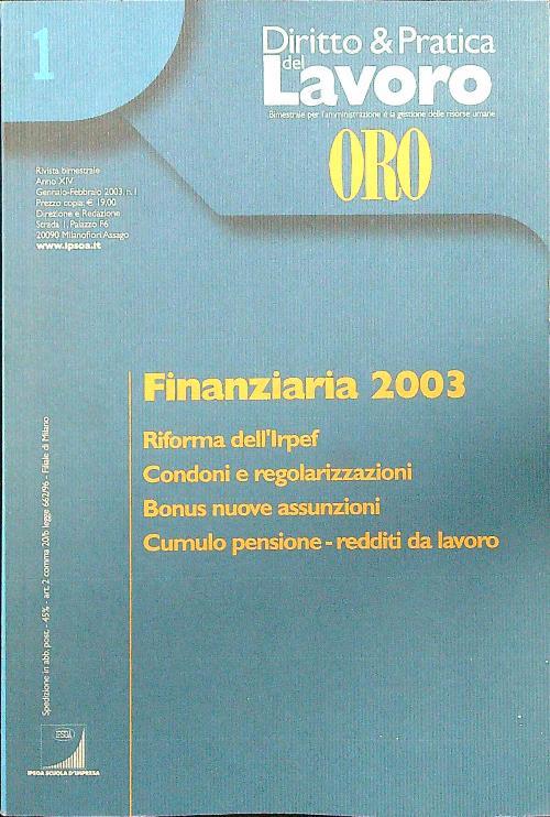 Finanziaria 2003