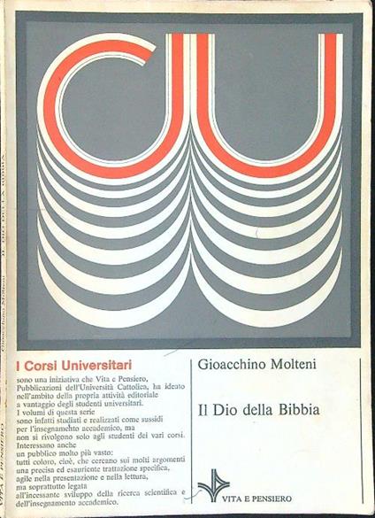 Il  Dio della Bibbia - Gioacchino Molteni - copertina