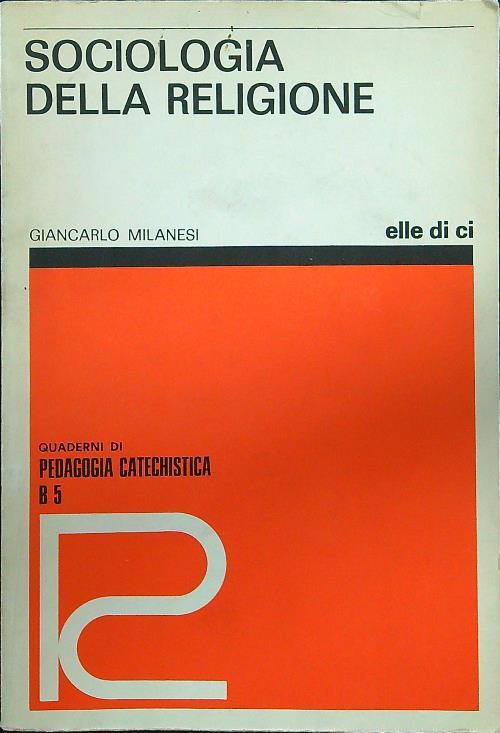 Sociologia della religione - Giancarlo Milanesi - copertina