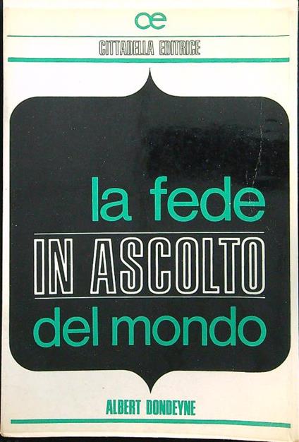 La fede in ascolto nel mondo - Albert Dondeyne - copertina