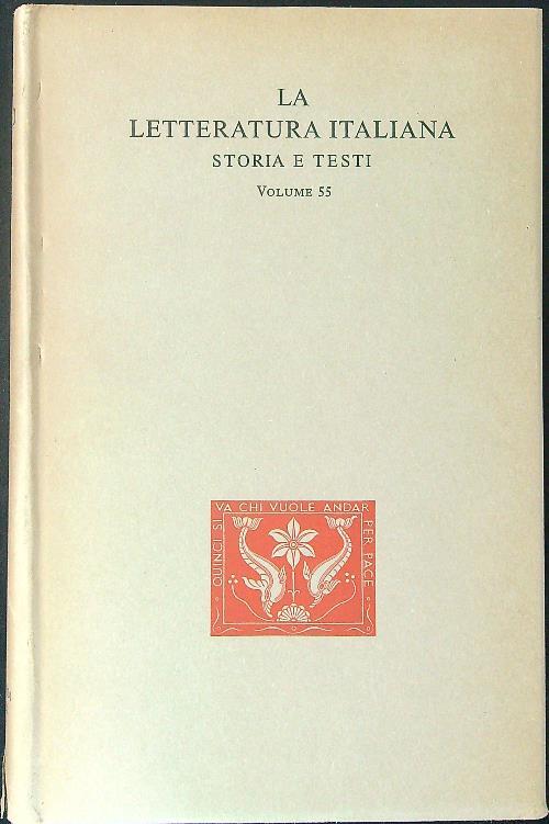 Niccolò Tommaseo Opere La letteratura Italiana Storia e testi Vol 55