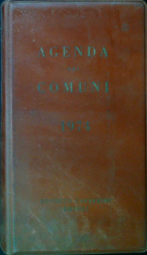 Agenda dei comuni 1974