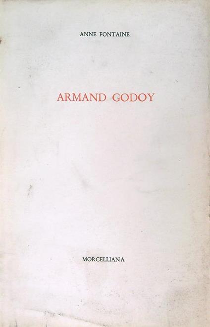Armand Godoy  - Anne Fontaine - copertina