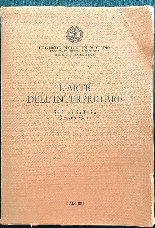 L' arte dell'interpretare