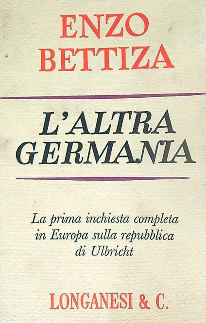 L' altra Germania - Enzo Bettiza - copertina