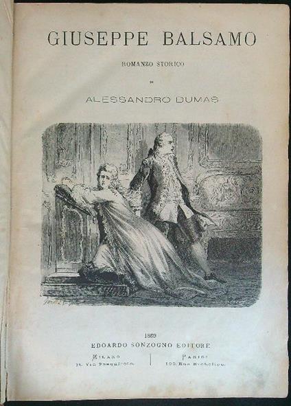 Giuseppe Balsamo - Alessandro Dumas - copertina
