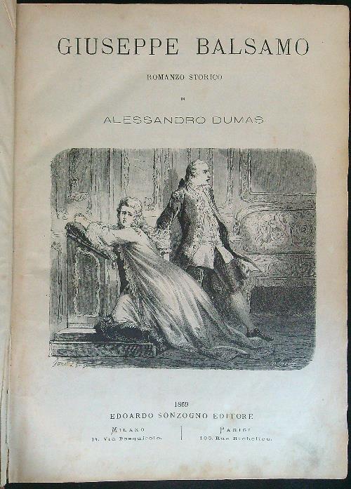 Giuseppe Balsamo - Alessandro Dumas - copertina