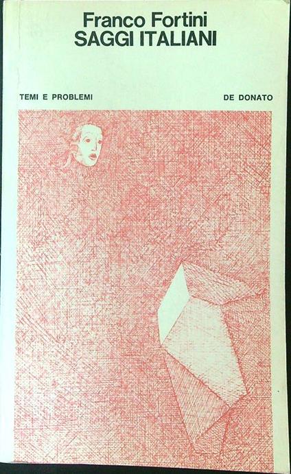 Saggi Italiani - Franco Fortini - copertina