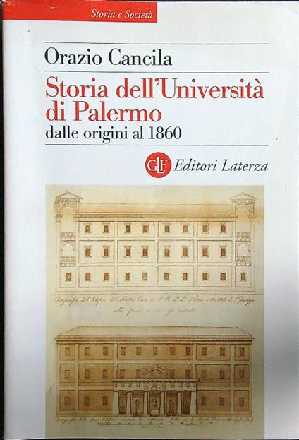 Storia dell'università di Palermo - Orazio Cancila - copertina