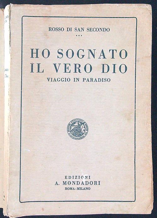 Ho sognato il vero Dio