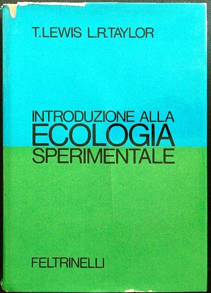 Introduzione alla ecologia sperimentale - Lewis - copertina