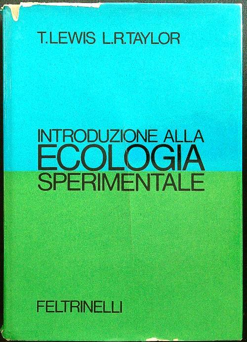 Introduzione alla ecologia sperimentale - Lewis - copertina