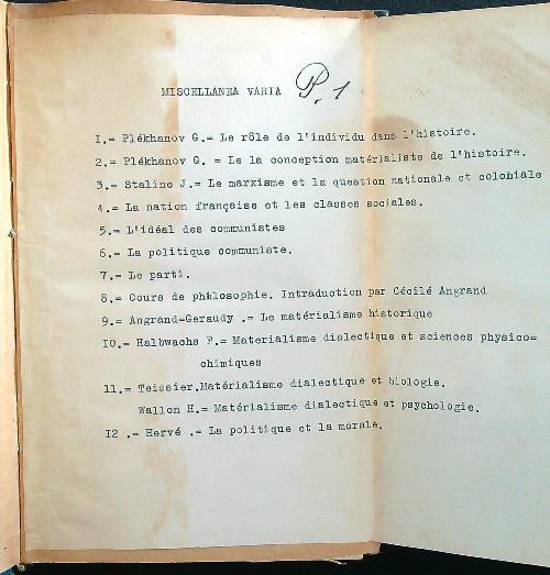 Miscellanea varia - copertina