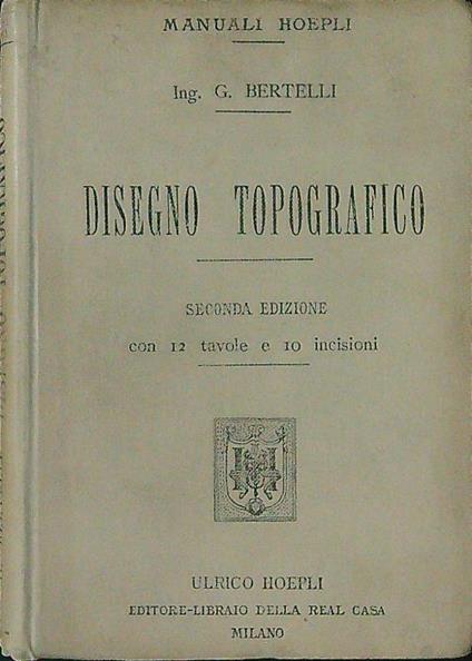 Disegno topografico - G. Bertelli - copertina